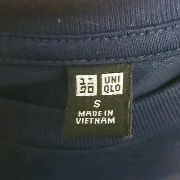 Uniqlo A-line cotton navy blue athletic dress - Picture 3 of 5
